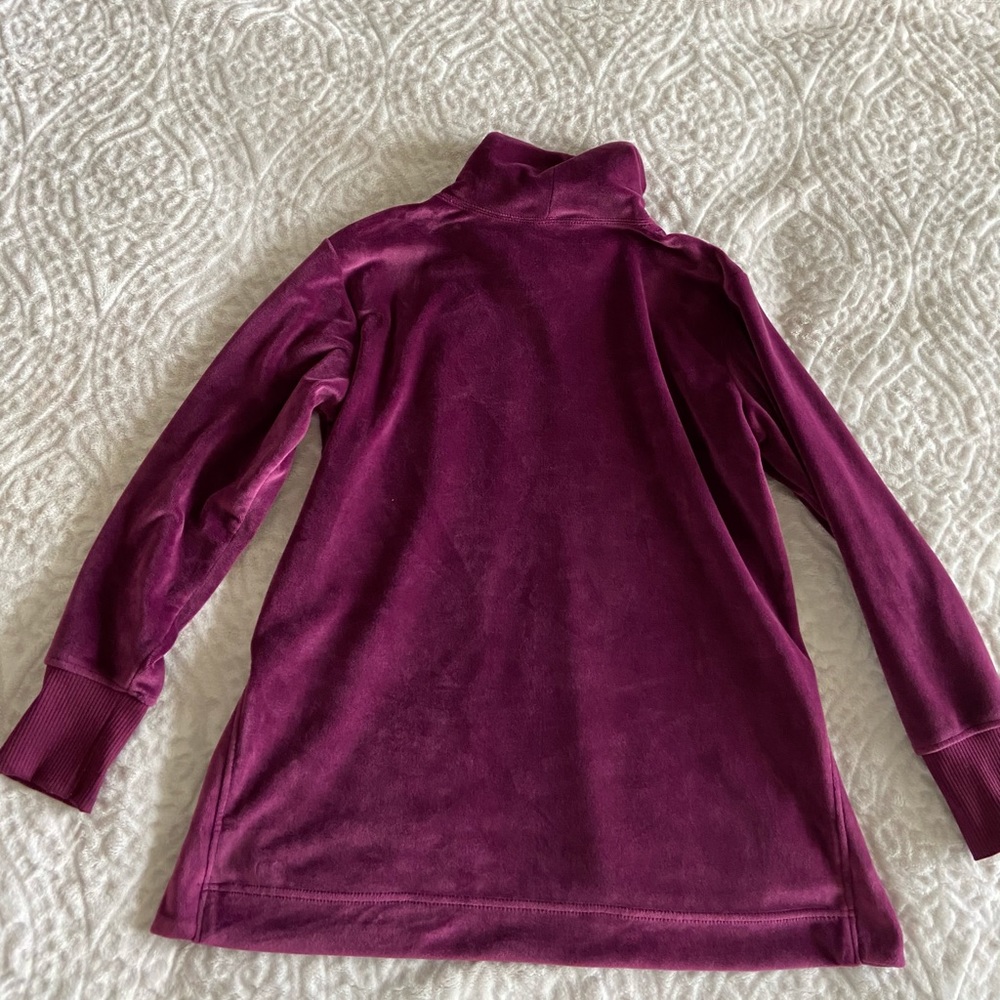 Oversized Velvet Tunic